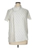 Lands' End 100% Polyester Ivory Short Sleeve Turtleneck Size 14 - photo 1
