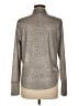 Ariella Metallic Silver Long Sleeve Top Size M - photo 2