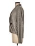 Ariella Metallic Silver Long Sleeve Top Size M - photo 5