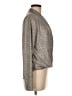 Ariella Metallic Silver Long Sleeve Top Size M - photo 4