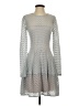BCBGMAXAZRIA Polka Dots Gray Cocktail Dress Size S - photo 1