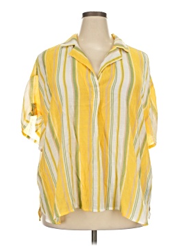 Unique Spectrum 3/4 Sleeve Button Down Shirt