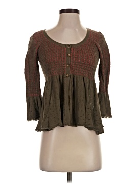 Free People 3/4 Sleeve Top