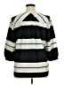 ECI Stripes Black 3/4 Sleeve Blouse Size XL - photo 2