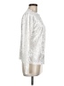 Allegra K Metallic Silver Long Sleeve Top Size M - photo 4