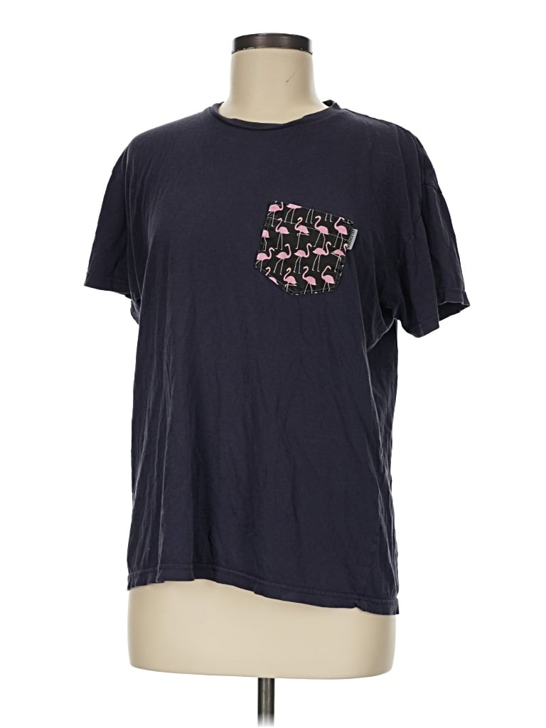 Pre-owned Assorted Brands Short Sleeve T-shirt In Blue