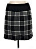 Theory Plaid Gray Wool Skirt Size M - photo 2