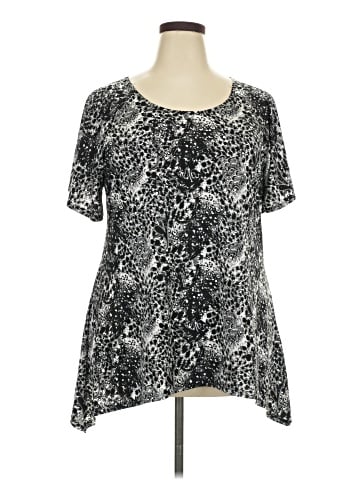 Brittany Black Short Sleeve Blouse (view 1)