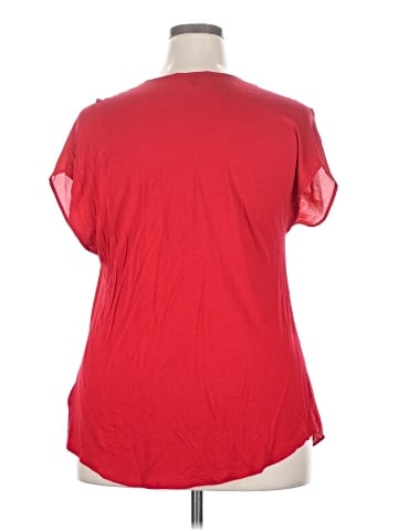 INC International Concepts Short Sleeve Blouse (view 2)