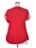 INC International Concepts 100% Polyester Red Short Sleeve Blouse Size XXL - photo 2