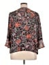 J.Jill 100% Polyester Paisley Black Gray 3/4 Sleeve Blouse Size XL Petite - photo 2