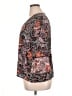 J.Jill 100% Polyester Paisley Black Gray 3/4 Sleeve Blouse Size XL Petite - photo 5