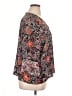 J.Jill 100% Polyester Paisley Black Gray 3/4 Sleeve Blouse Size XL Petite - photo 4