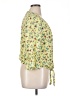 Lily White 100% Polyester Yellow 3/4 Sleeve Blouse Size XL - photo 4