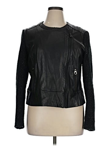 Laundry by Shelli Segal Leather Jacket (view 1)