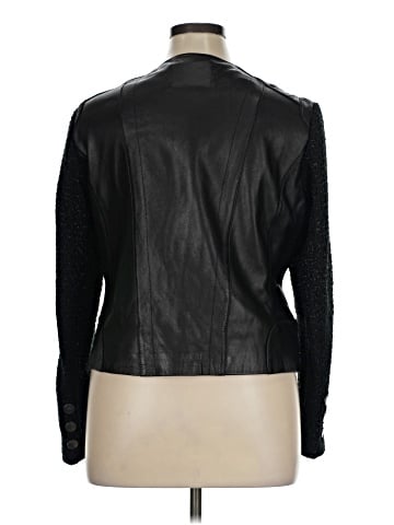 Laundry by Shelli Segal Leather Jacket (view 2)