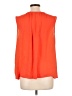 Jennifer Lopez 100% Polyester Orange Sleeveless Blouse Size Lg Petite - photo 2