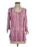 Silverwear Pink 3/4 Sleeve Blouse Size S - photo 1