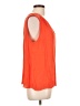 Jennifer Lopez 100% Polyester Orange Sleeveless Blouse Size Lg Petite - photo 4
