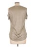 Juicy Couture Metallic Silver Short Sleeve Top Size L - photo 2