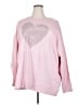 Torrid Hearts Pink Sweatshirt Size 4X Plus (4) - photo 1
