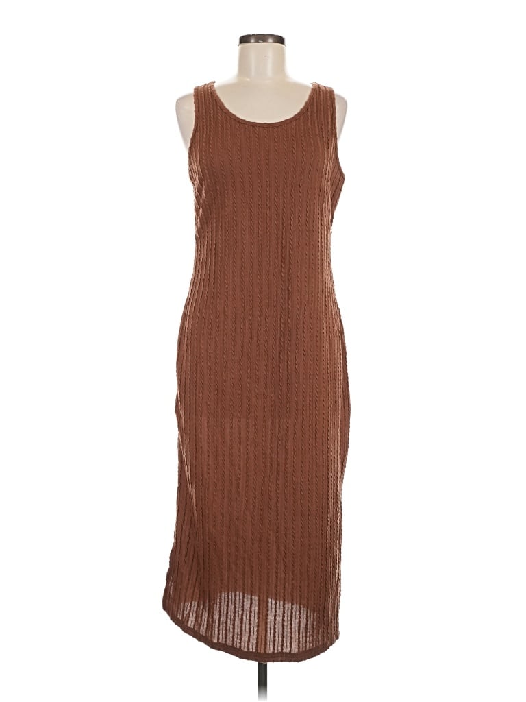 Pre-owned Ekouaer Casual Dress In Brown