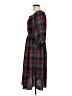 She + Sky Plaid Black Casual Dress Size L - photo 5