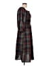 She + Sky Plaid Black Casual Dress Size L - photo 4