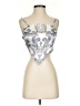 Shein 100% Polyester Silver Tank Top Size S - photo 1