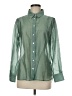 Bailey 44 Color Block Green Long Sleeve Blouse Size M - photo 1