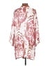 Soft Surroundings 100% Viscose Aztec Or Tribal Print Ivory Kimono Size S - photo 2