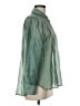Bailey 44 Color Block Green Long Sleeve Blouse Size M - photo 4