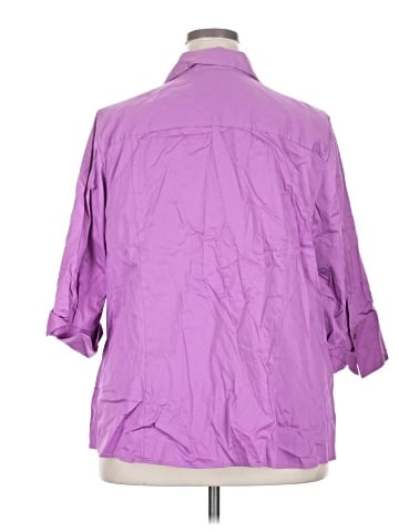 Lane Bryant 3/4 Sleeve Button-Down Shirt (view 2)