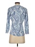 Sigrid Olsen Blue Long Sleeve Polo Size S - photo 2