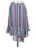 A New Day 100% Polyester Stripes White Casual Skirt Size L - photo 1