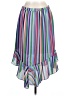 A New Day 100% Polyester Stripes White Casual Skirt Size L - photo 2