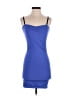 Bebe Solid Blue Cocktail Dress Size S - photo 1