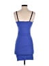 Bebe Solid Blue Cocktail Dress Size S - photo 2