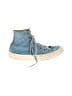 Converse Floral Blue Sneakers Size 9 - photo 1