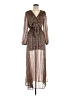 Unbranded 100% Polyester Brown Casual Dress Size M - photo 1