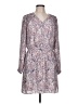 DR2 100% Polyester Paisley Purple Casual Dress Size L - photo 1