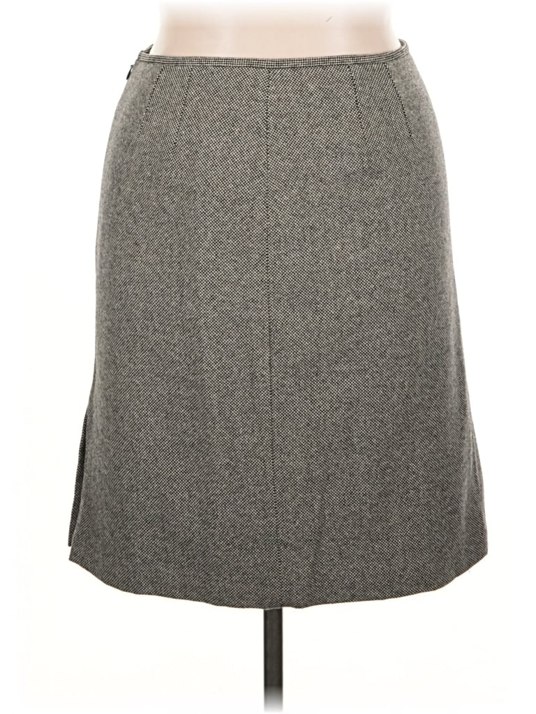 Pre-owned Kasper A.s.l. Formal Skirt In Gray