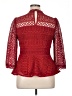 Moulinette Soeurs 100% Polyester Red 3/4 Sleeve Blouse Size 14 - photo 2