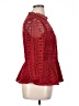 Moulinette Soeurs 100% Polyester Red 3/4 Sleeve Blouse Size 14 - photo 4