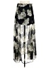 Line & Dot Print Black Casual Skirt Size M - photo 1
