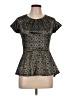 Love 21 Black Short Sleeve Top Size L - photo 1