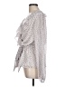 Max Studio 100% Polyester Polka Dots Silver Long Sleeve Blouse Size L - photo 5