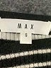 MAX Stripes Ivory Short Sleeve Turtleneck Size S - photo 7