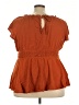 Torrid Orange Short Sleeve Blouse Size 4X Plus (4) - photo 2