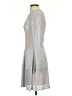 BCBGMAXAZRIA Solid Blue Gray Cocktail Dress Size XS - photo 5